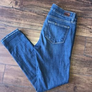 Paige Demin Peg Ankle Skinny Jeans 27